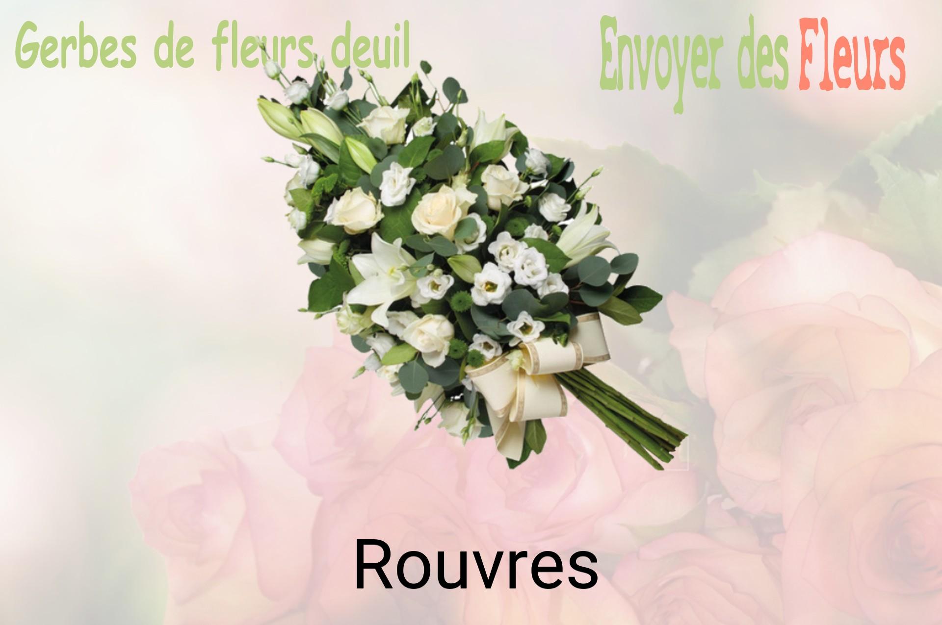 Gerbe de fleurs de deuil livrée à Rouvres